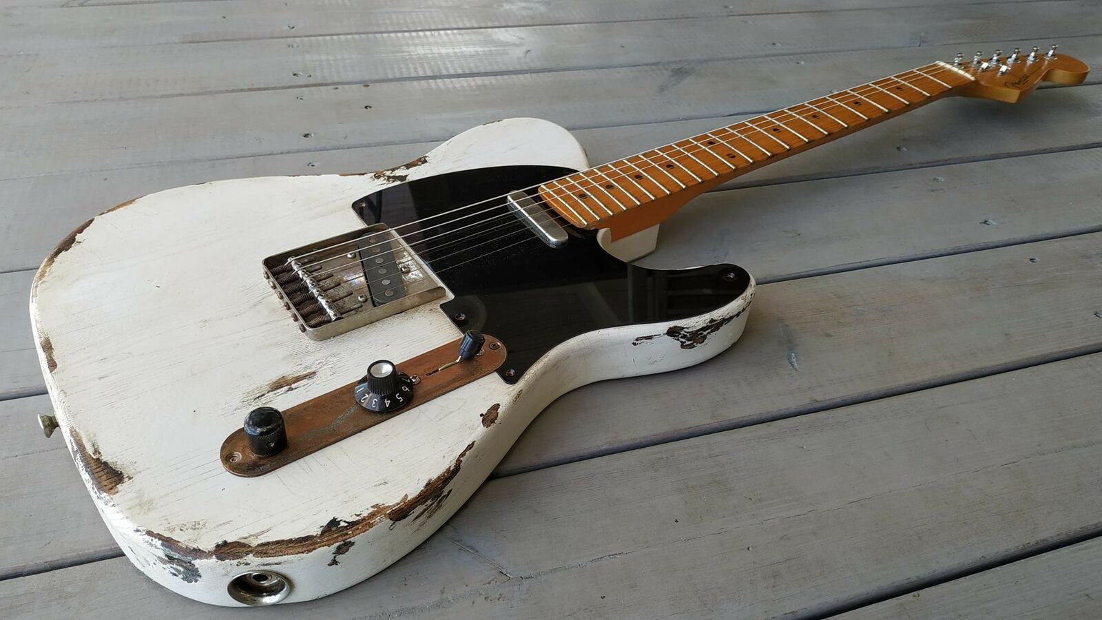 White tele NGS Guitars Build 001